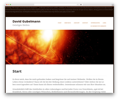 Stargazer WordPress theme design - davidgubelmann.ch Stargazer WordPress theme design - davidgubelmann.ch