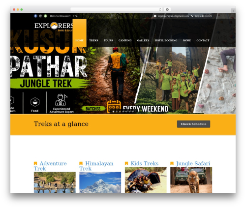 Tour Package WordPress theme - explorersgroup.in