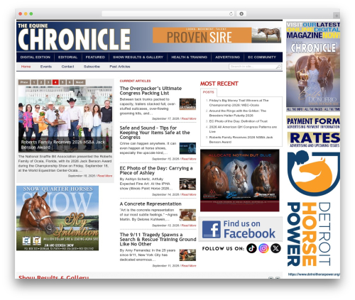transcript WordPress theme - equinechronicle.com