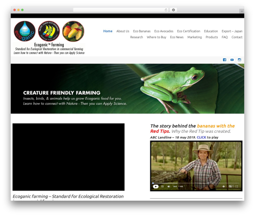 WordPress theme Celestial - eco-banana.com.au
