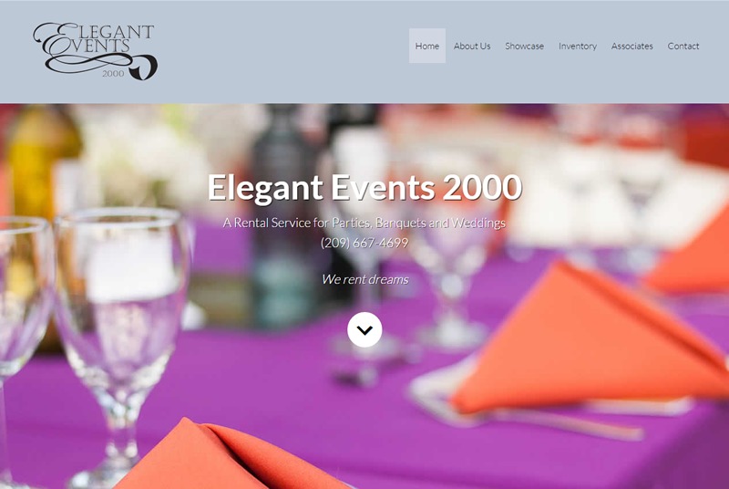 WordPress theme Elegant Events 2000 by Greg Falken