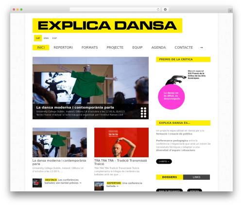 WordPress theme Gonzo - explicadansa.com