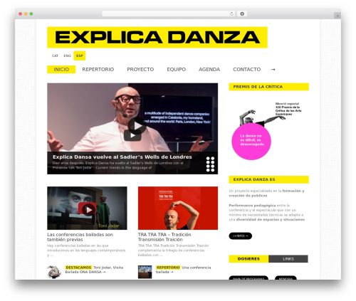 WordPress theme Gonzo - explicadanza.com