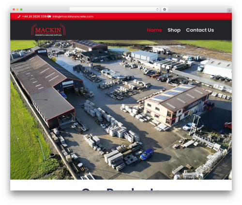 Shopbuilder WordPress plugin - mackinconcrete.com