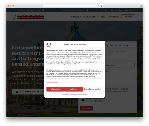 WordPress theme Impreza - prof-mayer-kollegen.de