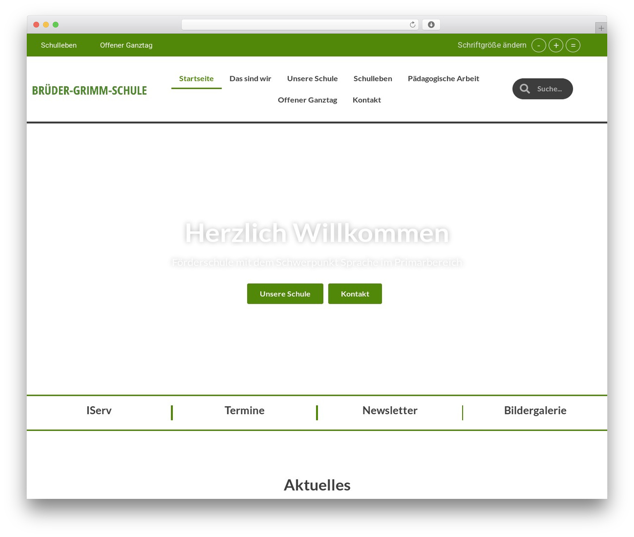 WordPress website theme Hello Elementor - brueder-grimm-schule-gescher.de