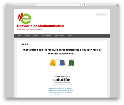 Simple contact info WordPress plugin - ecovidriales.es