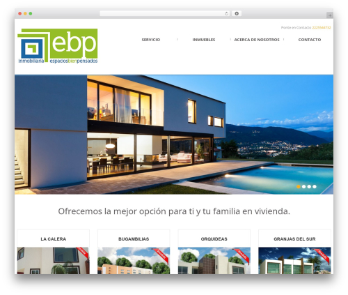 cherry WordPress theme design - espaciosbienpensados.com