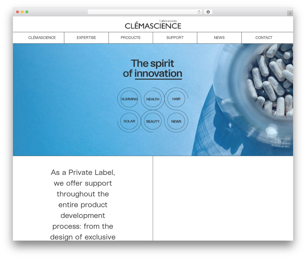 Clemascience WordPress theme - clemascience.com