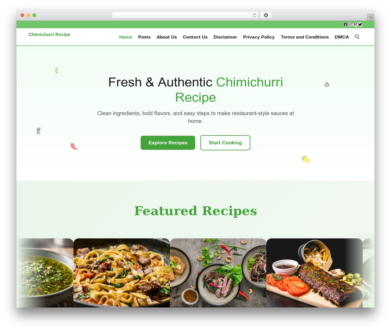 GeneratePress WordPress theme - chimichurrirecipe.us