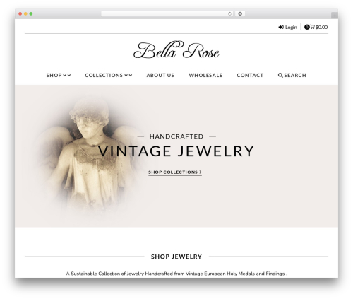 HJS Flex theme WordPress - bellarosejewelry.com