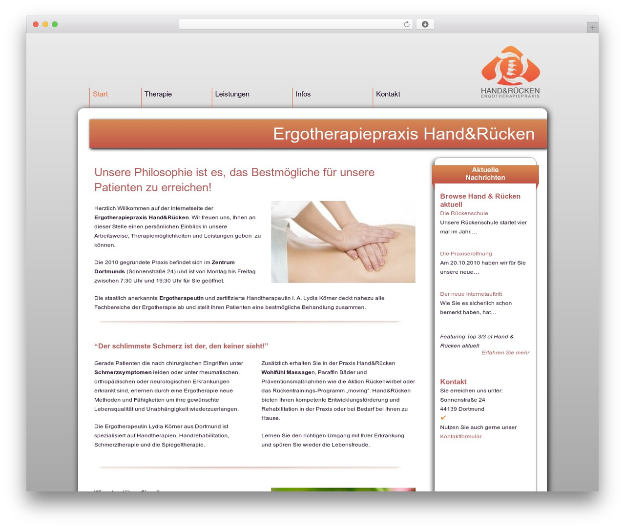 simpleX WordPress theme - ergotherapie-handruecken.de