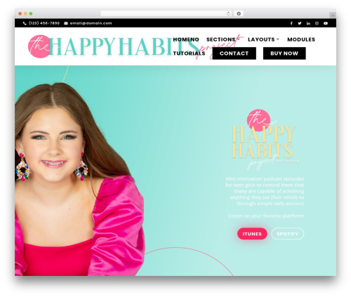 Theme WordPress Divi - happyhabitsproject.com