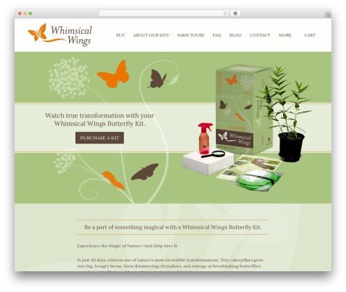 WordPress theme Emma - whimsicalwingsfarms.com