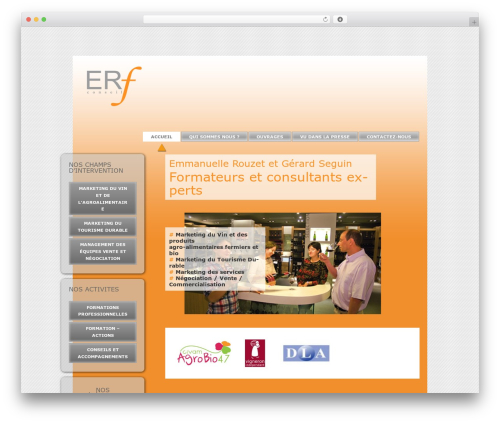 WordPress theme ERF - erf-conseil.com