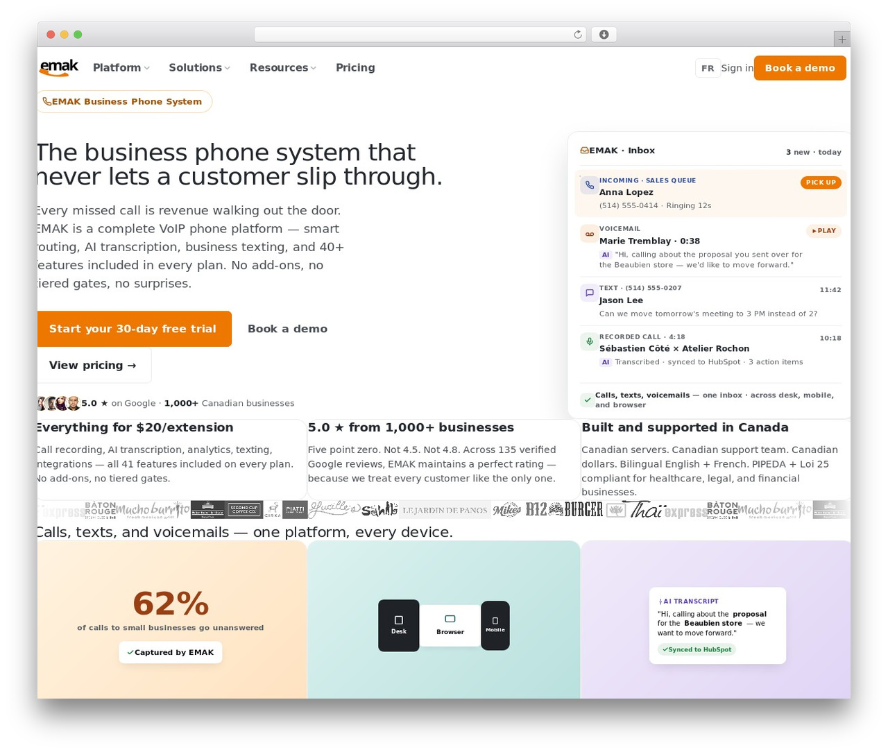 WordPress website theme bPlus - emak.tech