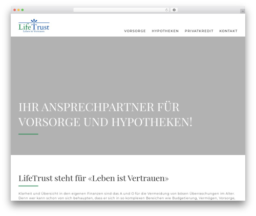 WP theme incoding - lifetrust.ch