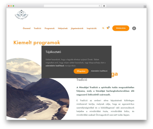 Yoku theme WordPress - himalajaijoga.hu