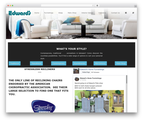 Buffer WordPress website theme - edwardsfurnishings.com