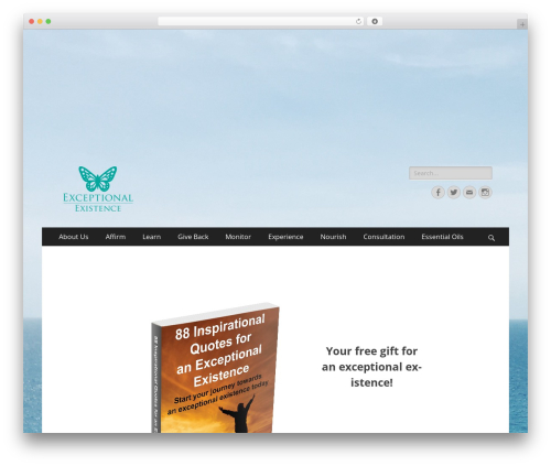 Catch Responsive WordPress website theme - exceptionalexistence.com