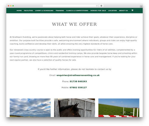 Create WordPress theme - strathearneventing.co.uk