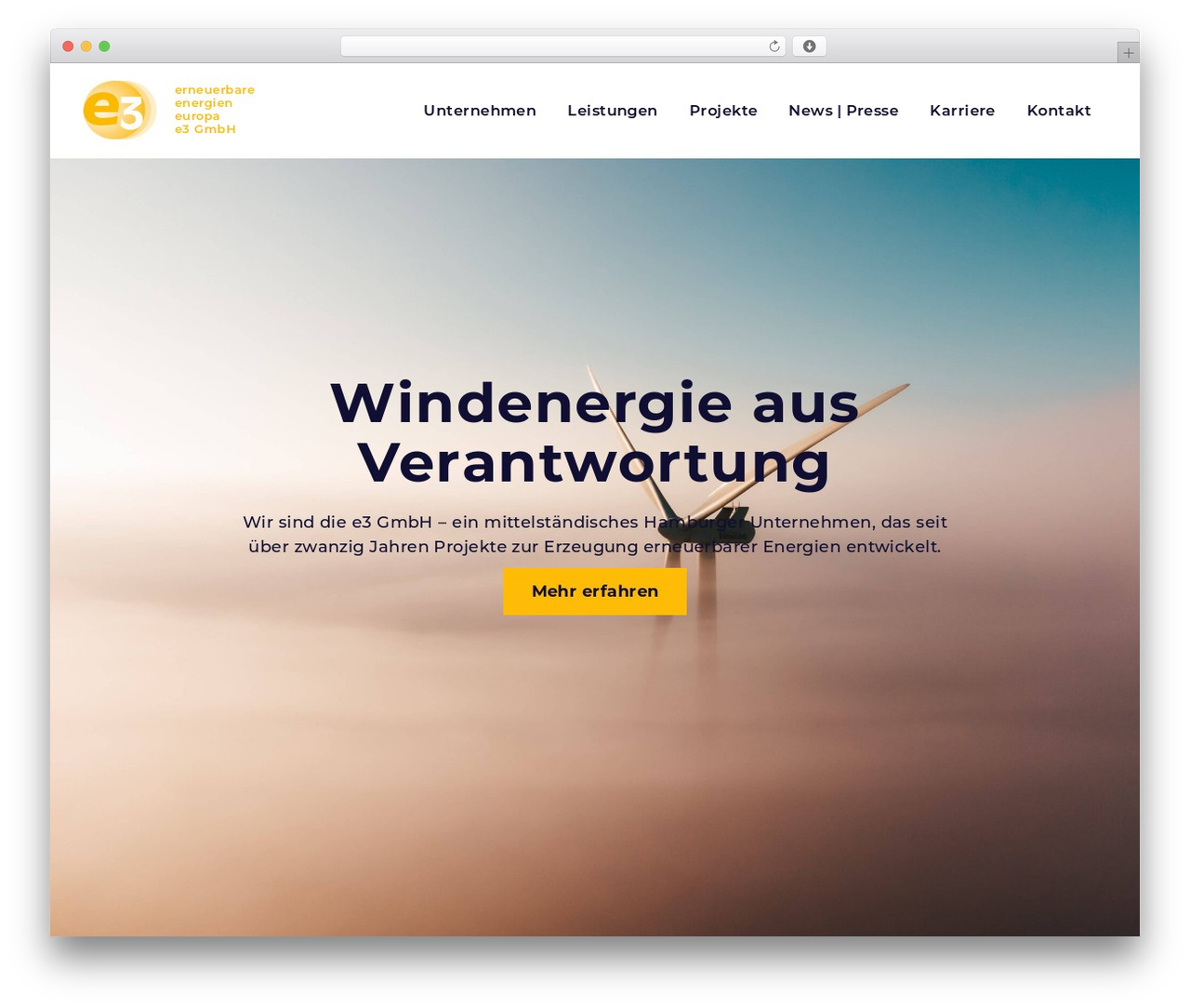 e3 WordPress theme - e3-gmbh.de