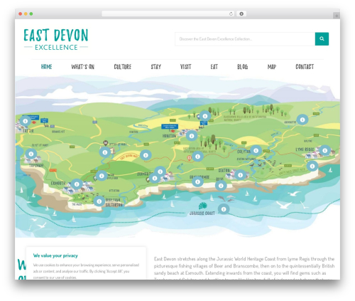 eastdevon theme WordPress - eastdevonexcellence.co.uk