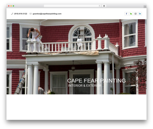 Fixhouse theme WordPress - capefearpainting.com