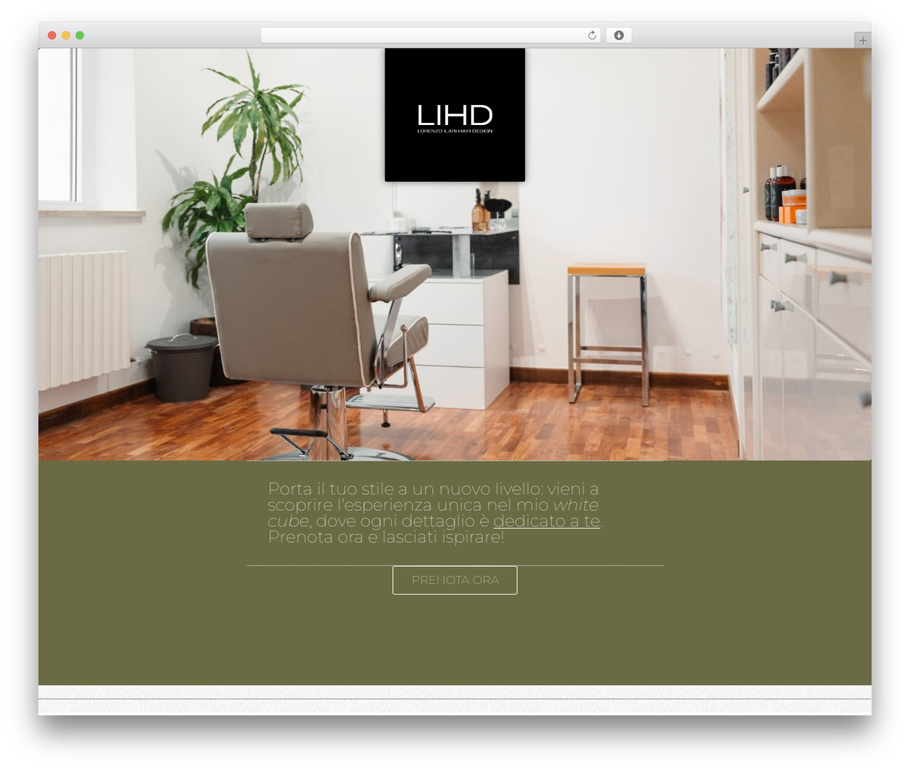 Hello Elementor WordPress theme - lorenzoilarihairdesign.com