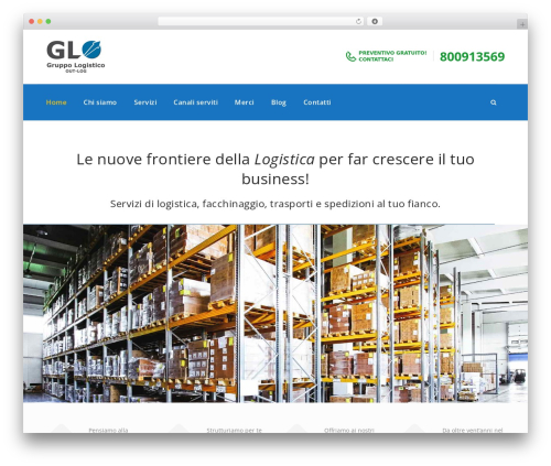 logistics WordPress theme - outloglogistica.it