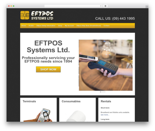Responsive free WordPress theme - eftposltd.co.nz