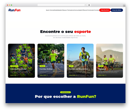 RunFun WordPress theme - runfun.com.br