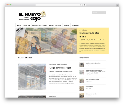 Sight WordPress theme - elhuevocojo.com