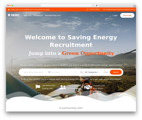 Civi framework WordPress plugin - savingenergyrecruitment.co.uk