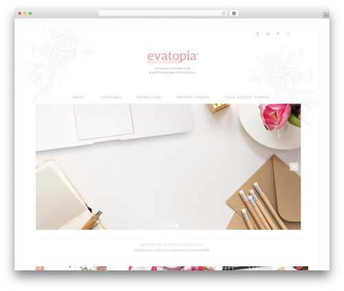 WordPress theme Bloom Theme - evatopiaentertainment.com