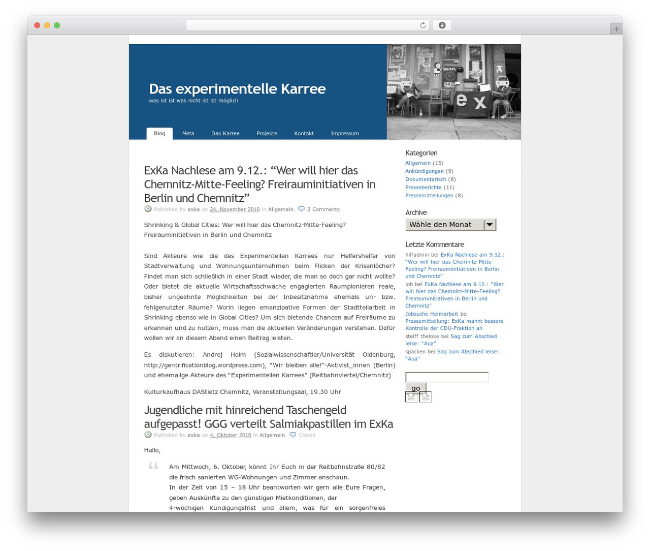 WordPress theme K2 - exka.org