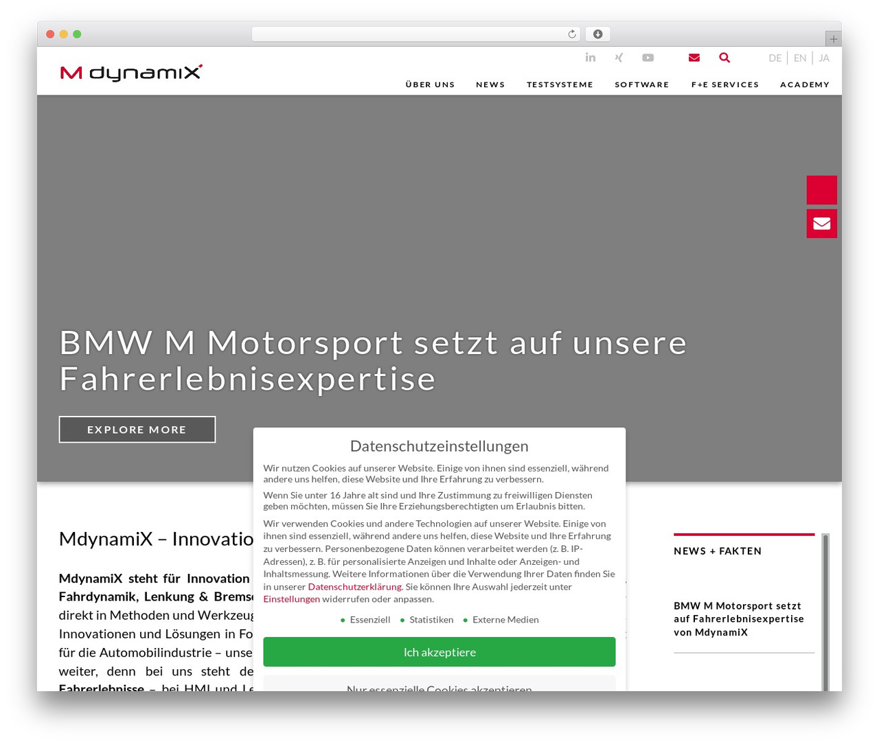 WordPress theme MdynamiX - mdynamix.de