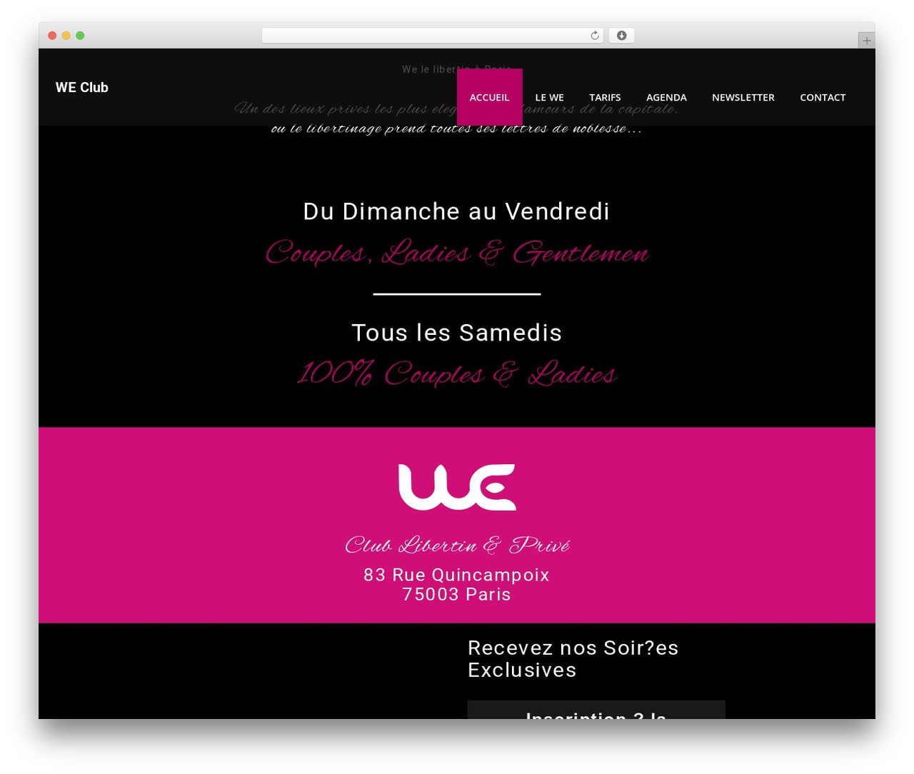 WordPress theme Nightery - wemagnifique.fr