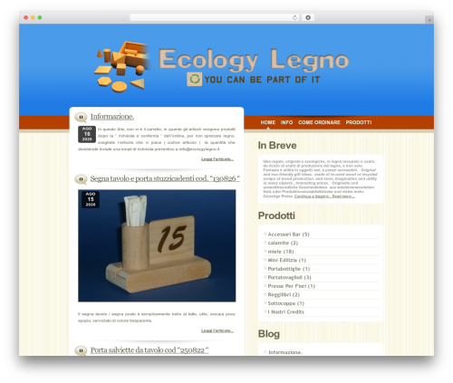 WordPress Toymann WP theme - ecologylegno.it