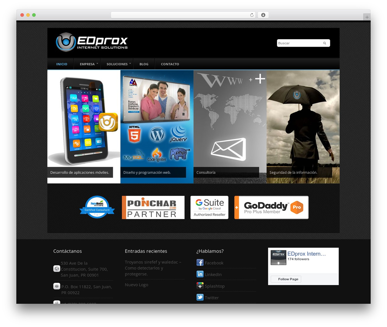 WordPress website theme Ubergeist - edprox.com