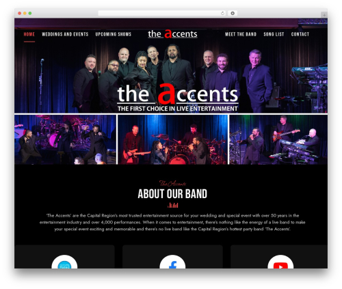 WP theme Elevate Pro - theaccentsband.com