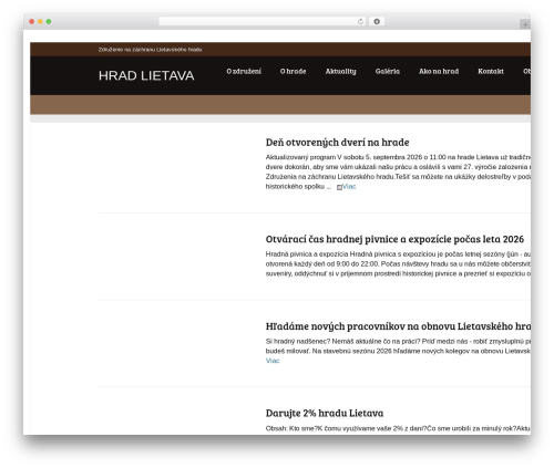 Best WordPress theme Sport - hradlietava.sk
