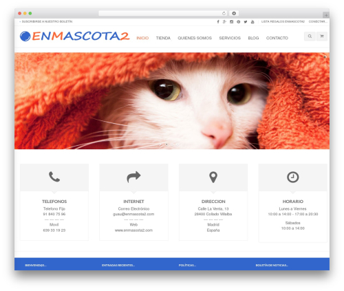 Blaszok WordPress theme - enmascota2.com