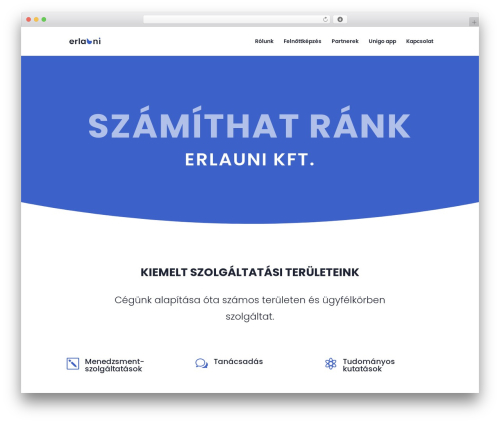 Divi WordPress theme - erlauni.hu