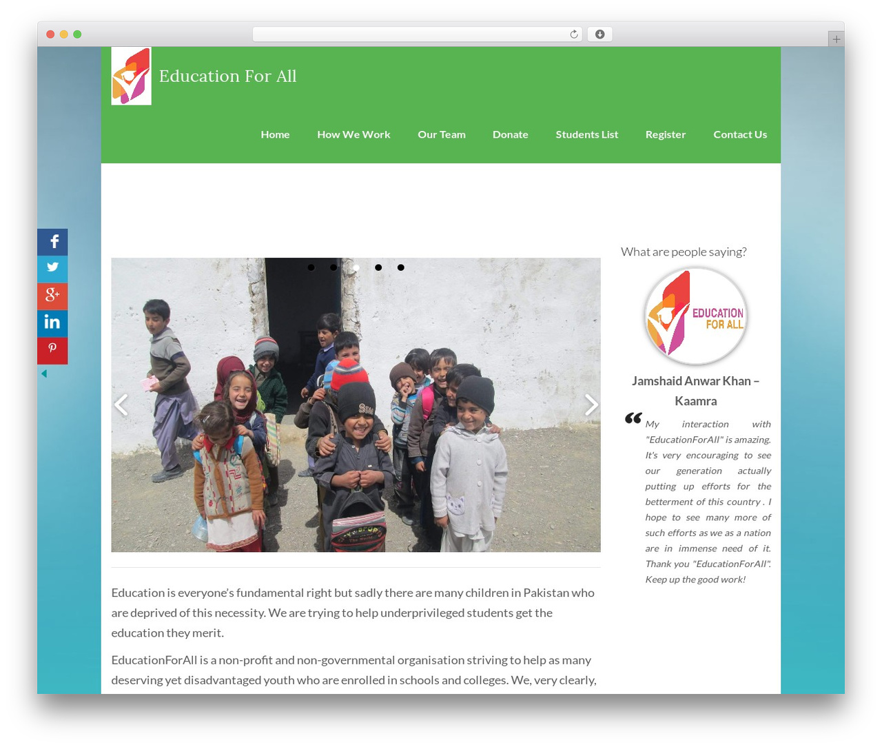 Lambda WordPress website theme - education4all.pk Lambda WordPress website theme - education4all.pk