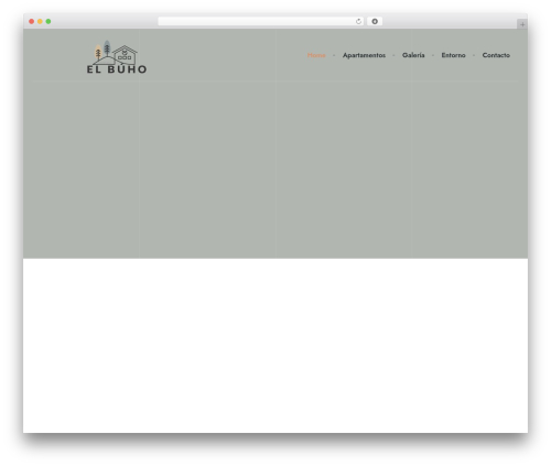 Premio WordPress theme - apartamentoselbuho.com