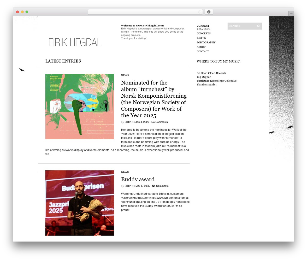 Sight theme WordPress - eirikhegdal.com Sight theme WordPress - eirikhegdal.com