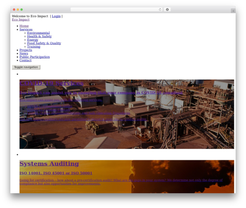 Skeleton WordPress theme - ecoimpact.co.za