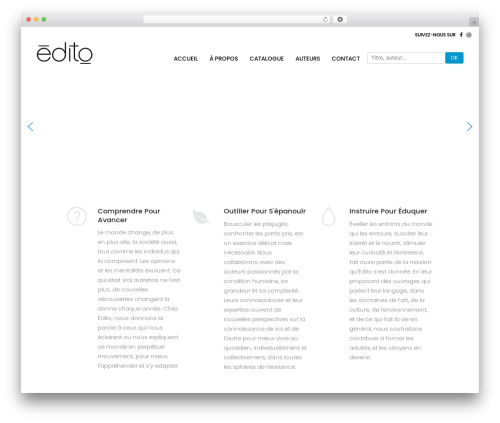 Ultima WordPress theme - editionsedito.com