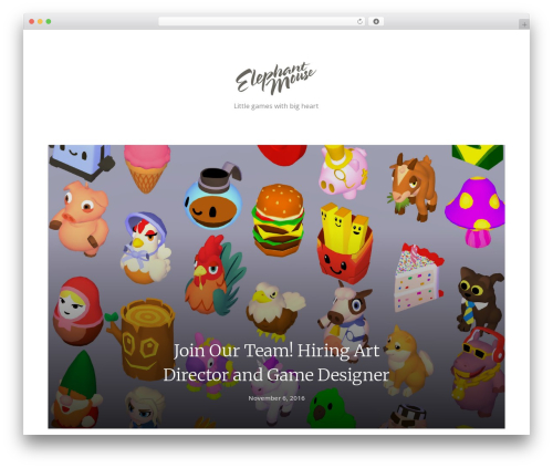 WordPress theme Mayge - elephantmouse.com